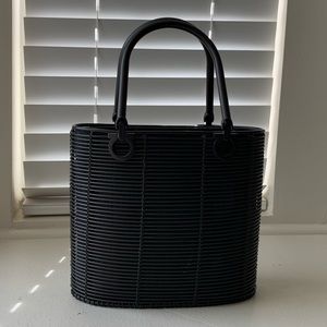 RARE - Ferragamo cage bucket bag in silver metal